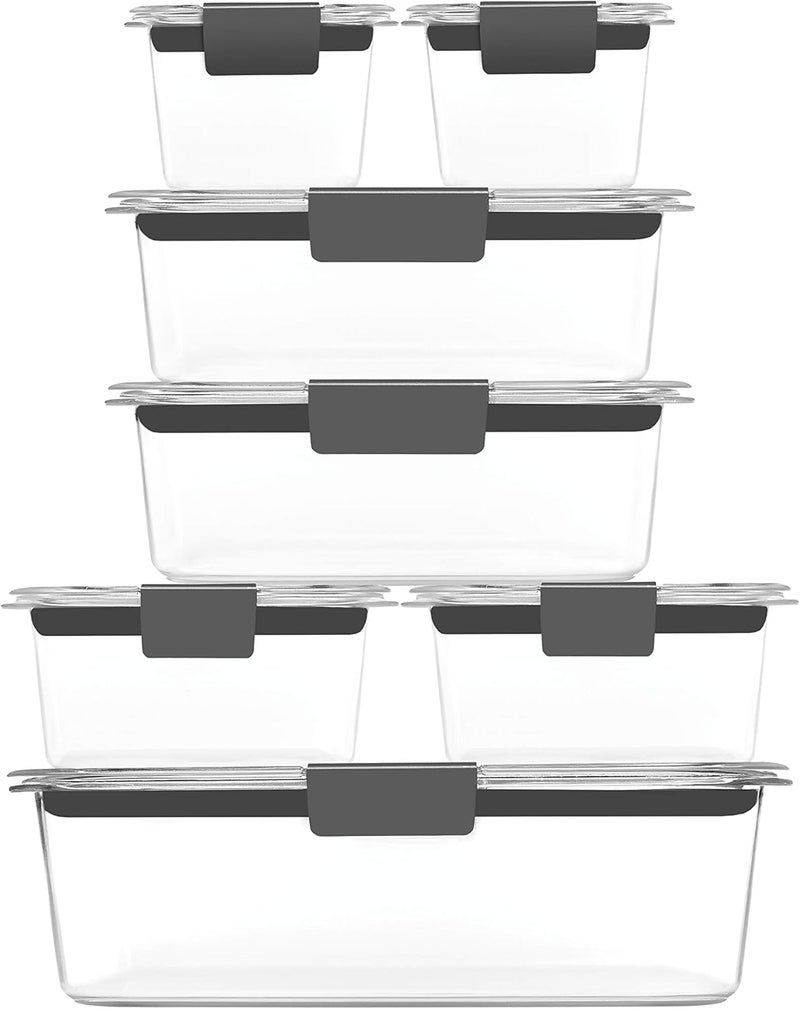 Rubbermaid Brilliance 14-Piece Airtight Food Storage Container Set - BPA Free - Image 2