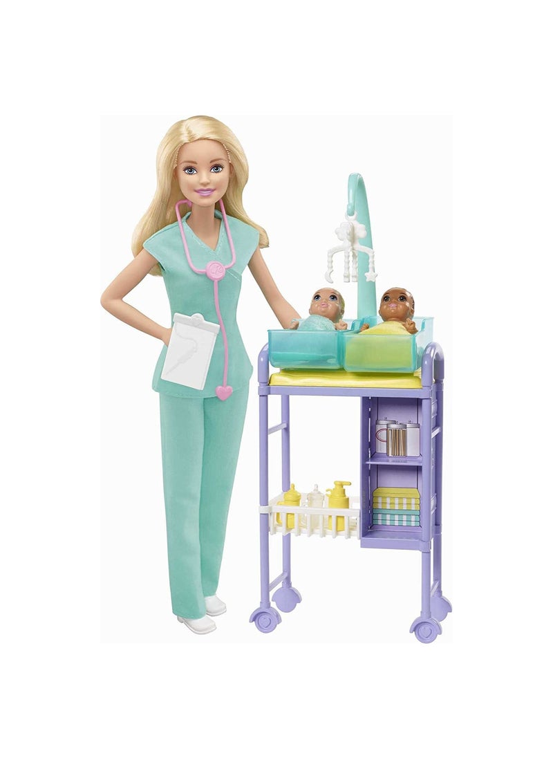 Barbie Careers Baby Doctor Doll GKH23/DHB63  - Image 1