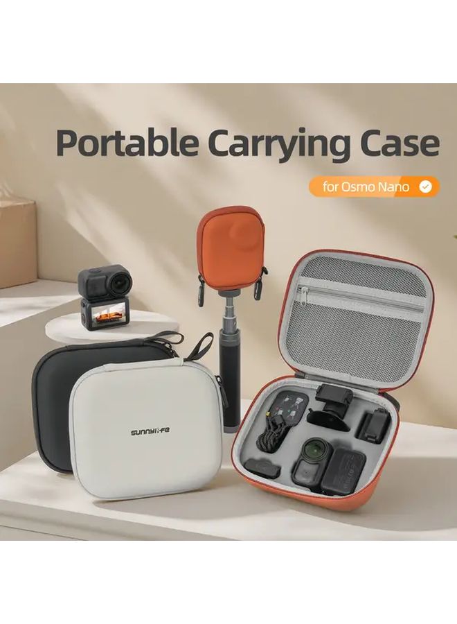 Gray EVA Hard Case For DJI Osmo Nano Action Camera With Accessory Pocket - Image 2