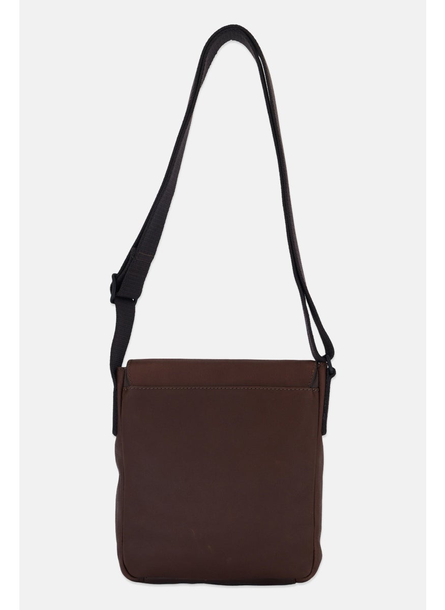 FOSSIL Men Weston Courier Crossbody Bag 25 H x 20 L x 7 W cm, Dark Brown  - Image 2