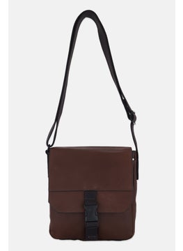 FOSSIL Men Weston Courier Crossbody Bag 25 H x 20 L x 7 W cm, Dark Brown  - Image 1