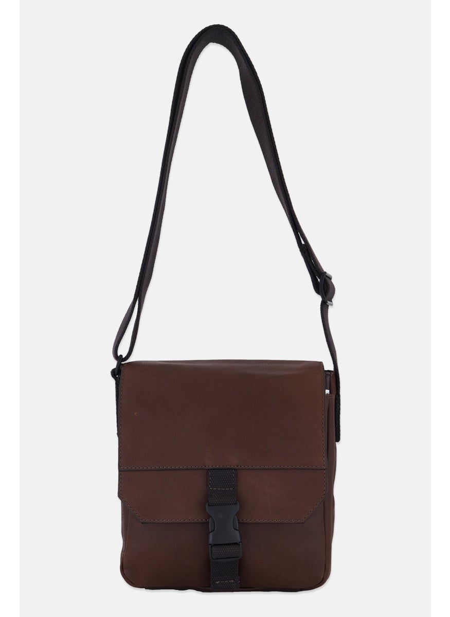 FOSSIL Men Weston Courier Crossbody Bag 25 H x 20 L x 7 W cm, Dark Brown  - Image 1