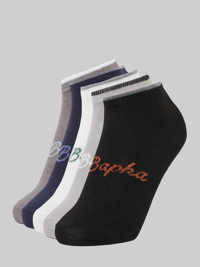 Styli Styli Pack of 5- Printed Detail Ankle Socks
