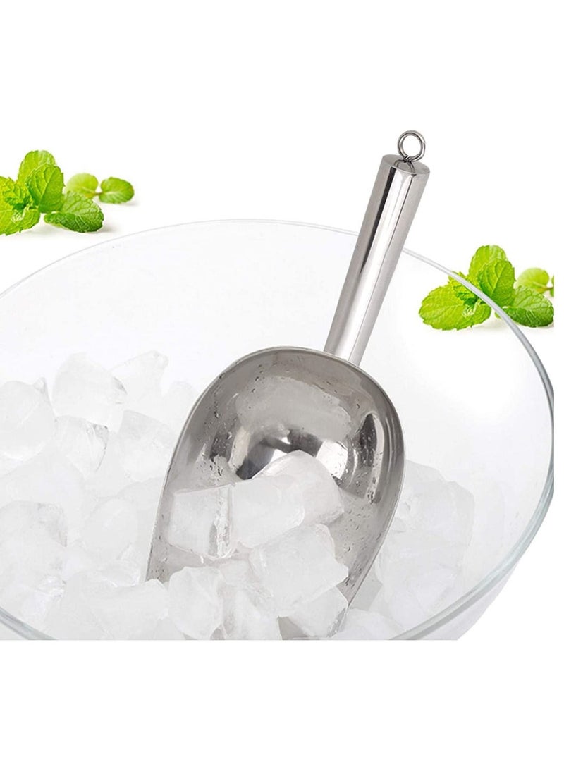 Multifunctional Ice Food Scoop, Coffee Beans Dried Fruit Shovel, Mirror Polished Flour Shovel for Kitchen Bar Party Wedding  Small - Image 4