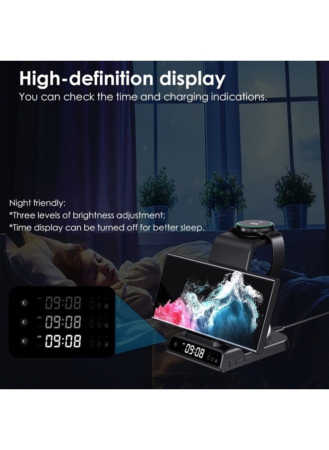 leQuiven - 3 in 1 Wireless Charger Samsung for Samsung, Android Charging Station for Samsung Z Fold5/Z Flip5/S23 Ultra/S22 Ultra and Multiple Devices, Galaxy Watch Charger for Galaxy Watch 6/5/5 Pro, Galaxy Buds - Image 1