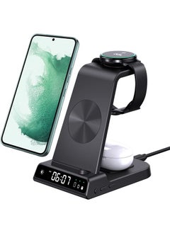 3 in 1 Wireless Charger Samsung for Samsung, Android Charging Station for Samsung Z Fold5/Z Flip5/S23 Ultra/S22 Ultra and Multiple Devices, Galaxy Watch Charger for Galaxy Watch 6/5/5 Pro, Galaxy Buds