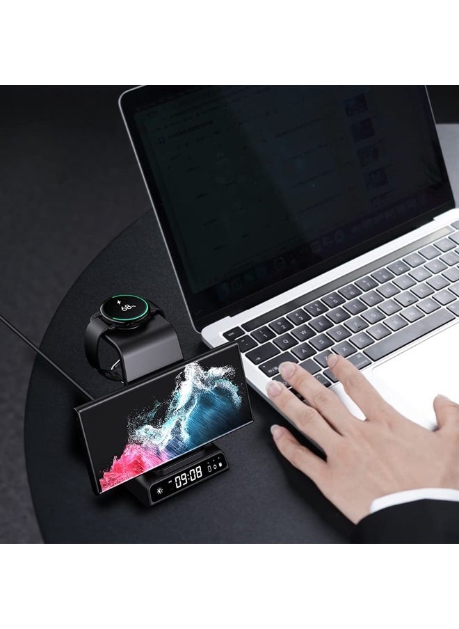 leQuiven - 3 in 1 Wireless Charger Samsung for Samsung, Android Charging Station for Samsung Z Fold5/Z Flip5/S23 Ultra/S22 Ultra and Multiple Devices, Galaxy Watch Charger for Galaxy Watch 6/5/5 Pro, Galaxy Buds - Image 1
