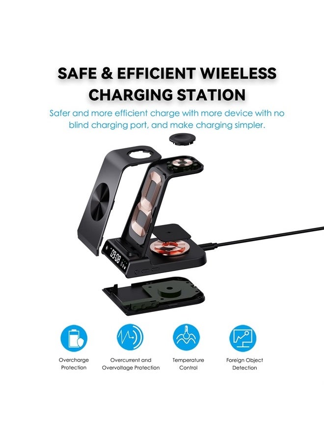 leQuiven - 3 in 1 Wireless Charger Samsung for Samsung, Android Charging Station for Samsung Z Fold5/Z Flip5/S23 Ultra/S22 Ultra and Multiple Devices, Galaxy Watch Charger for Galaxy Watch 6/5/5 Pro, Galaxy Buds - Image 1