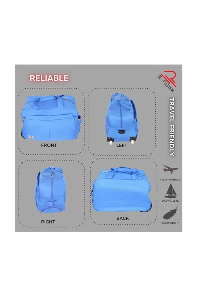 Reflection  REFLECTION Boat Shaped 4-Wheel Decker Trolley Navy, 63 cm  | Best Price UAE