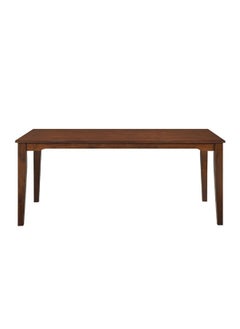 DANUBE HOME Wallace 6 Seater Wooden Dining Table Strong And Sturdy Dining Table Without Chairs 6 Seater Table| Modern Design Desk Furniture For Kitchen Dining Room L180Xw90Xh75.8Cm - Walnut  - Image 2