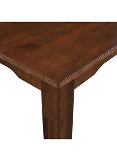 DANUBE HOME Wallace 6 Seater Wooden Dining Table Strong And Sturdy Dining Table Without Chairs 6 Seater Table| Modern Design Desk Furniture For Kitchen Dining Room L180Xw90Xh75.8Cm - Walnut  - Image 3