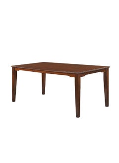 DANUBE HOME Wallace 6 Seater Wooden Dining Table Strong And Sturdy Dining Table Without Chairs 6 Seater Table| Modern Design Desk Furniture For Kitchen Dining Room L180Xw90Xh75.8Cm - Walnut  - Image 1