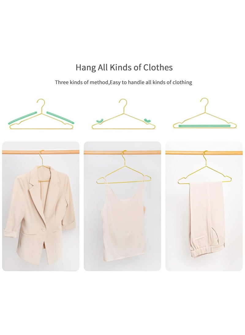 ZAYVA 20-Piece Premium Gold Cloth Hanger Set – 40cm Heavy Duty for Suits & Luxury Coats - Image 3