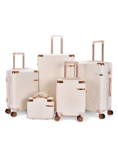LIMRA Travel bag set consisting of 5 luggage bags beige color, size 32"/28"/24"/20"/12 inches
