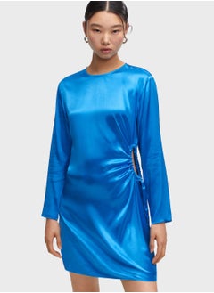 Cut Out Satin Dress