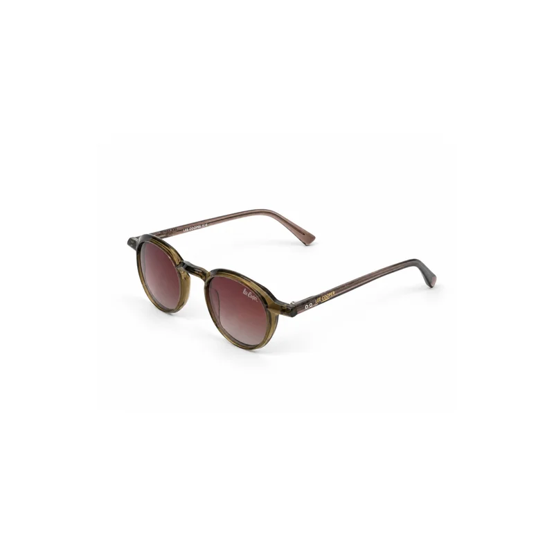 1.1 Polarized Sunglasses Green Frame Brown Gradient Mirror Lens 49mm  - LCU10558C1