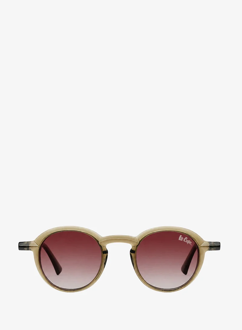 Lee Cooper  1.1 Polarized Sunglasses Green Frame Brown Gradient Mirror Lens 49mm  - LCU10558C1  | Best Price UAE