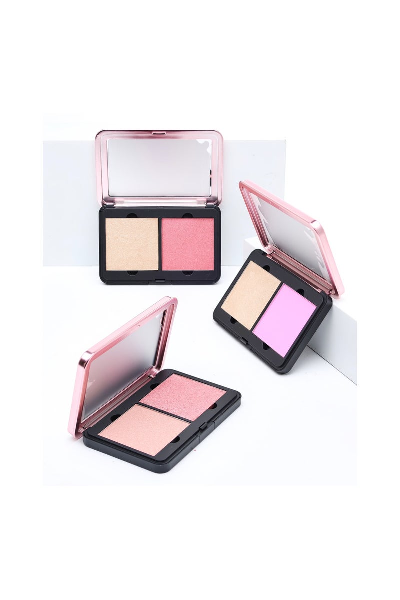LEF COSMTICS LEF Palette Blush Duo Color Natural Glow | SOFT 02 - Image 3