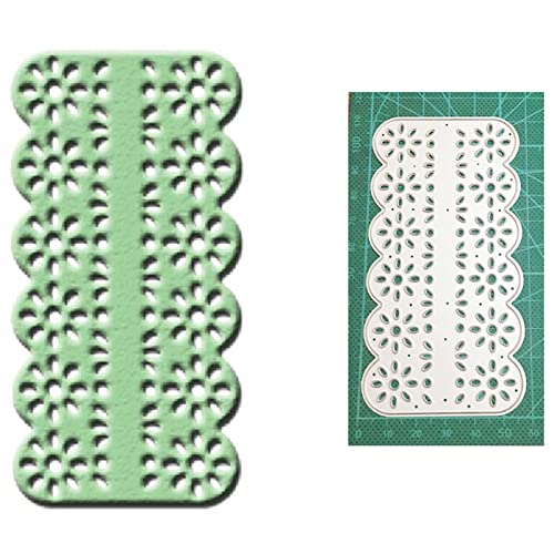 hinana Flower Strip Frame Metal Die Cuts, Flower Lace Edge Cutting Dies Cut Stencils for DIY Scrapbooking Photo Decorative Embossing Paper Dies for Scrapbooking Card Making - Image 4