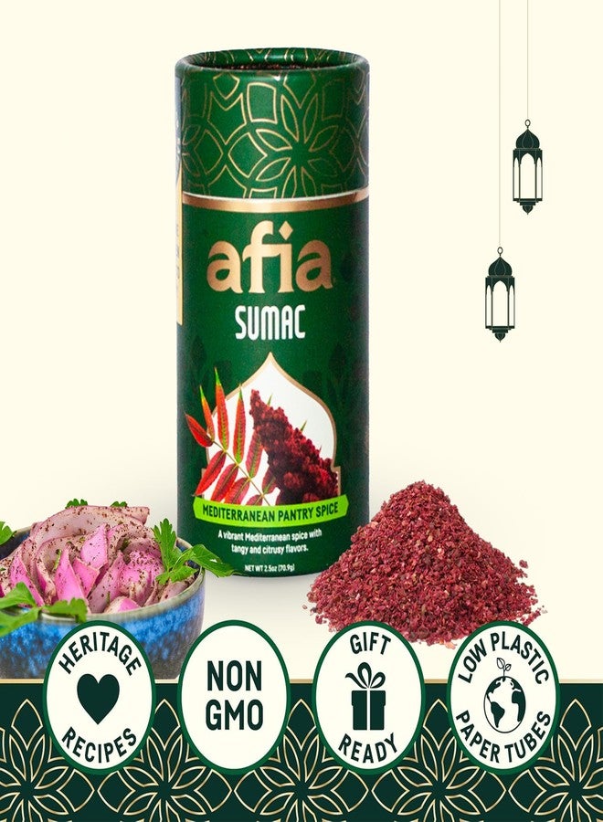 Afia - Ground Sumac Spice | Sumac Powder Pantry Spice for Middle Eastern Dishes, Meals and Cuisine | Premium Middle Eastern Spices (2.5oz) - Image 2