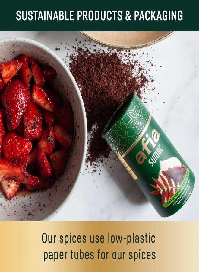 Afia - Ground Sumac Spice | Sumac Powder Pantry Spice for Middle Eastern Dishes, Meals and Cuisine | Premium Middle Eastern Spices (2.5oz) - Image 3