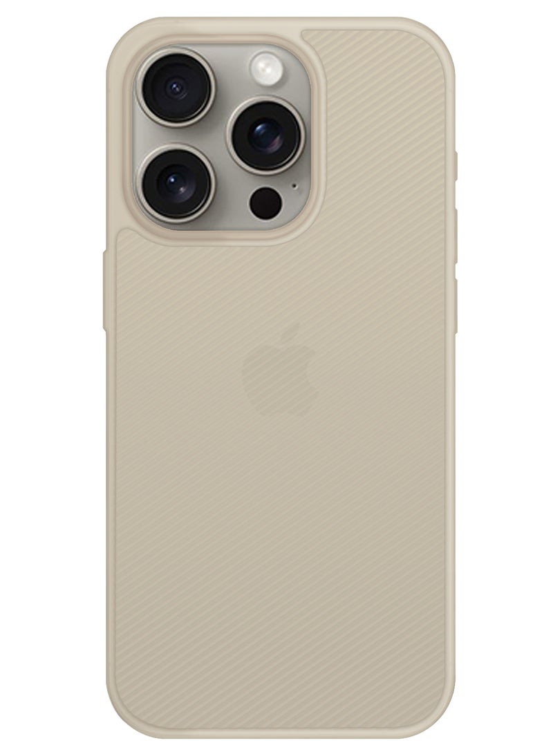 Case Cover for iPhone 16 Pro Max, Air Skin Line Design Back Cover, Sturdy Durable Ultra-Thin Case, Drop Protection Cover Clear - Light Pink - Image 3
