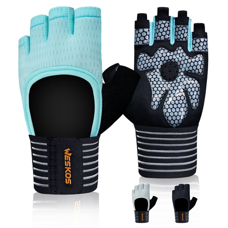 Sports Gloves With Air Cushion Anti Slip Wear Resistant Protection For Fitness Cycling And Outdoor Activities - Image 1