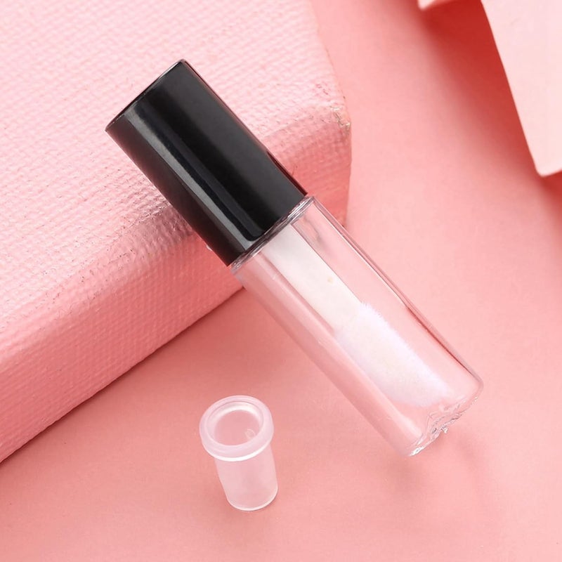45PCS 1.2ml Clear Mini Lip Gloss Tubes, Refillable Empty Lip Balm Gloss Containers Bottles, Empty Lipgloss Tubes for Lipstick Samples Travel DIY Makeup - Image 3