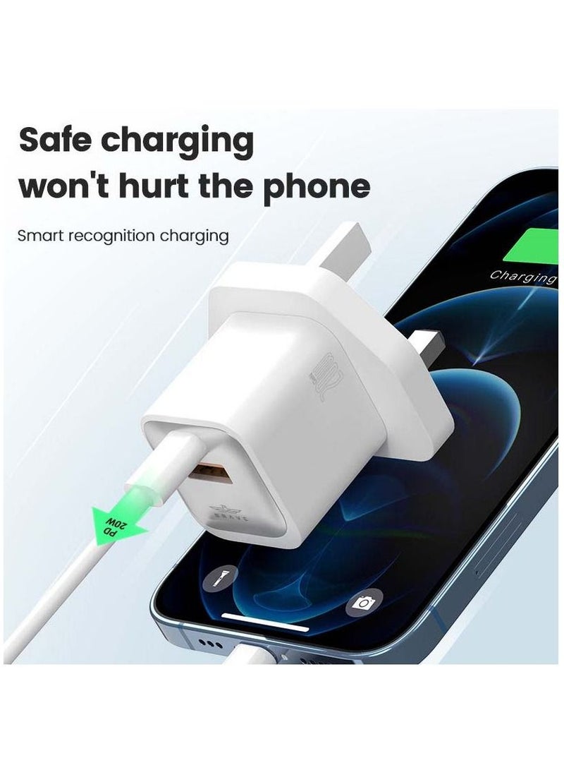 Brave 20W USB C Wall Charger Fast Charging Block, Dual Port PD & QC 3.0 Type C Charger Adapter for iPhone 16, 15, 14, 13, 12, 11 Pro Max, Samsung S25, S24, S23, S22 Ultra, iPad Pro, Google Pixel, Xiaomi, OnePlus, Oppo, Realme, Huawei  - Image 4