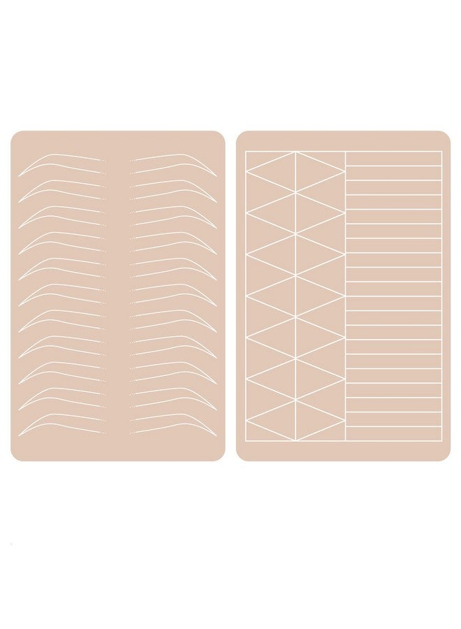 Guapa Silicone Eyebrow Practice Skin Ombre Powder Brows Fake Skin Sheet Double Sides Microblading Practice Skin For Tatto Artists And Beginners (1 Piece) - Image 1