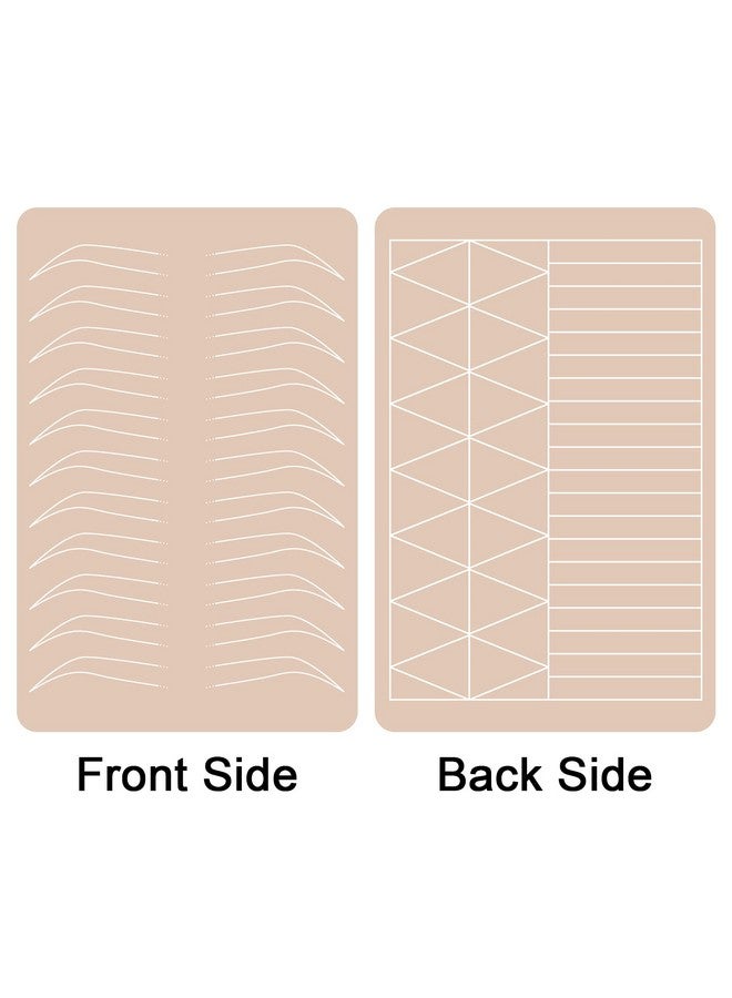 Guapa Silicone Eyebrow Practice Skin Ombre Powder Brows Fake Skin Sheet Double Sides Microblading Practice Skin For Tatto Artists And Beginners (1 Piece) - Image 4
