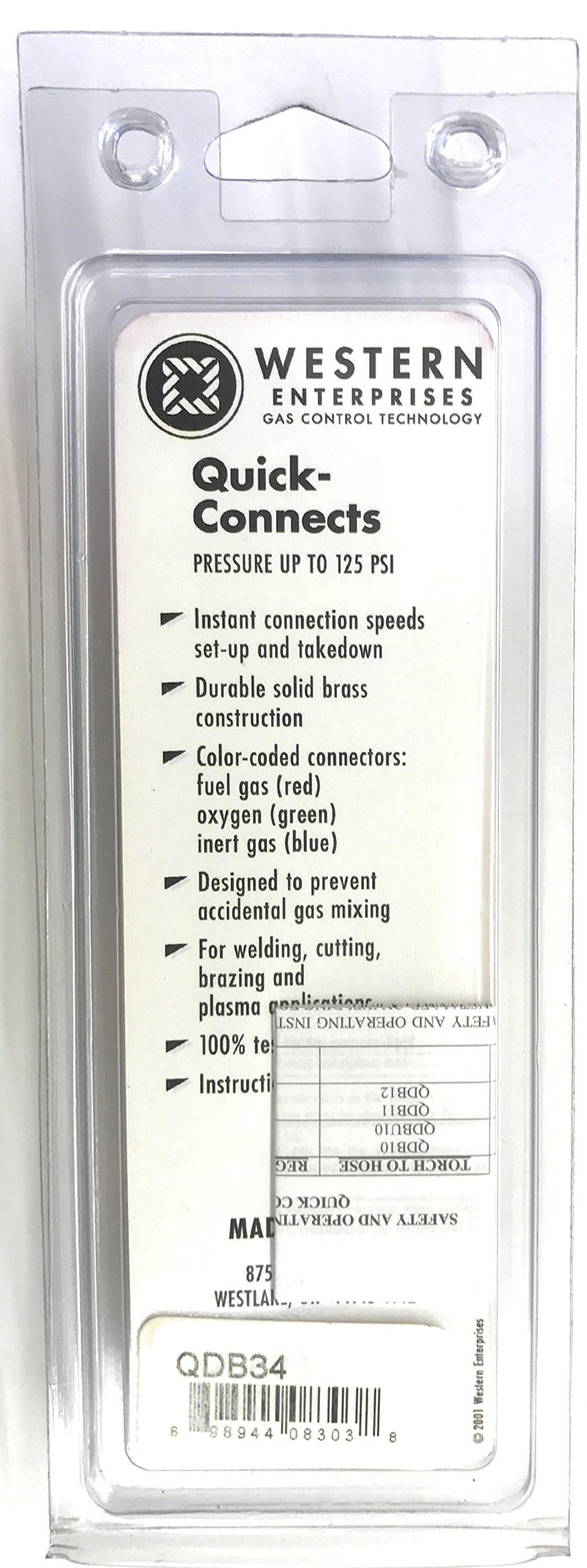 Western We Qdb34 Inert Mcn Quickconn, Sold As 1 Each - Image 2