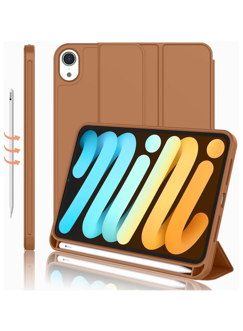 TIGER NEW Smart Case with Pencil Holder Compatible with iPad Mini 6, Trifold Stand Smart Case with Soft TPU Back, Auto Wake/Sleep, Dust Proof & Anti-Fingerprint, Heavy Duty Protection - Image 5