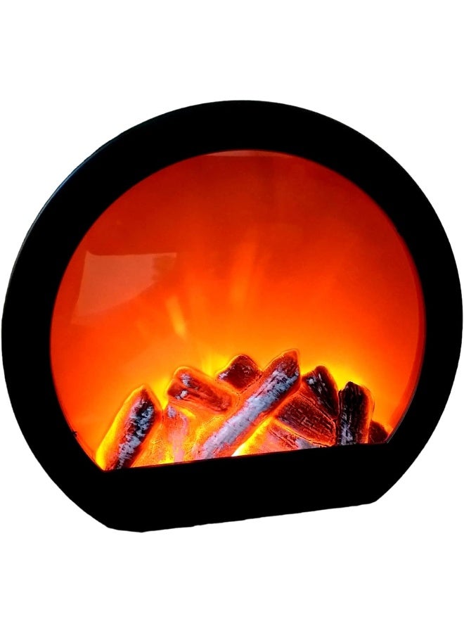 FAM Fireplace LED Electric Fireplace Lantern – Artificial LED Fireplace – Christmas Home Decoration – Fireplace Lamp Ornament  - Image 2