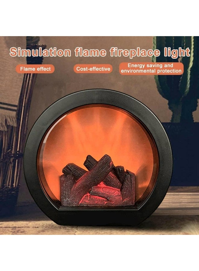 FAM Fireplace LED Electric Fireplace Lantern – Artificial LED Fireplace – Christmas Home Decoration – Fireplace Lamp Ornament  - Image 4