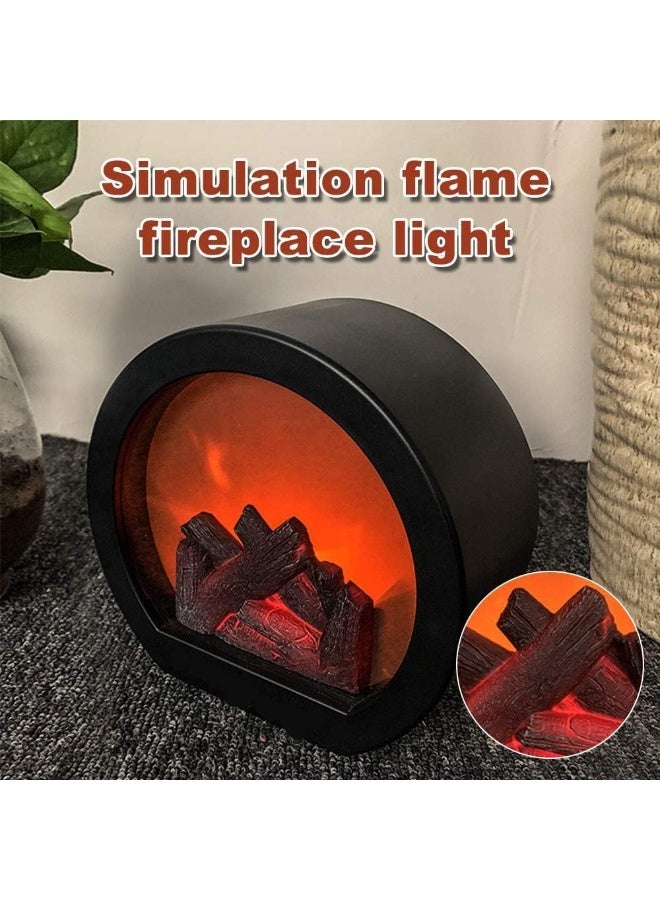 FAM Fireplace LED Electric Fireplace Lantern – Artificial LED Fireplace – Christmas Home Decoration – Fireplace Lamp Ornament  - Image 3