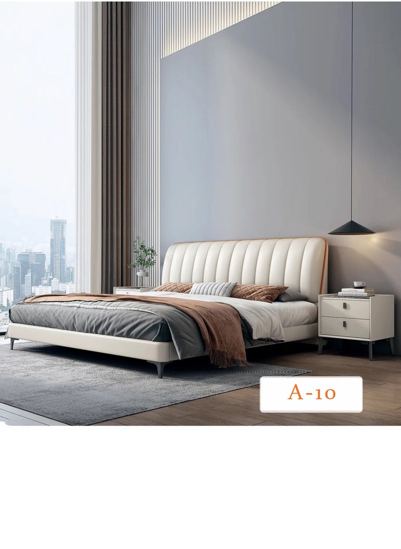 Generic - Light Luxury Furniture Modern Bed Frame With Mattress for Home Bedroom Decoration - Image 1