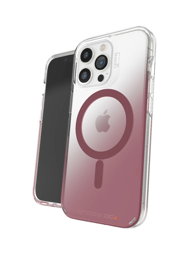 ZAGG Gear4 - جراب MILAN SNAP MagSafe المتوافق مع iPhone 13 Pro Max - وردي - Image 1