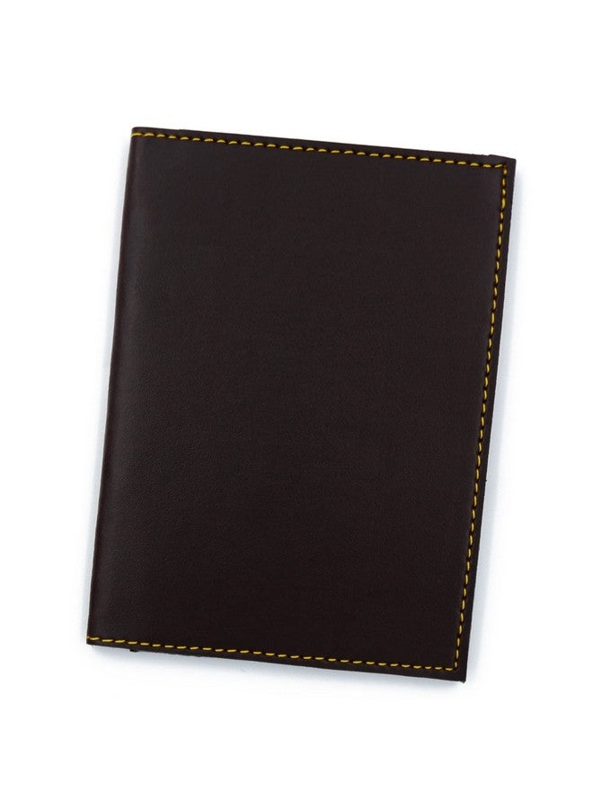 Asraw Premium Unisex Faux Leather Passport Cover - Passport Holder Cover (Plain Cover, Brown) - Image 1