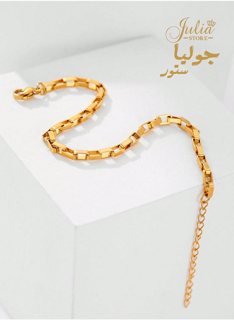 جوليا ستور سوار سلسلة مكتنزة مطلي بالذهب عيار 18 قيراط  - Image 5