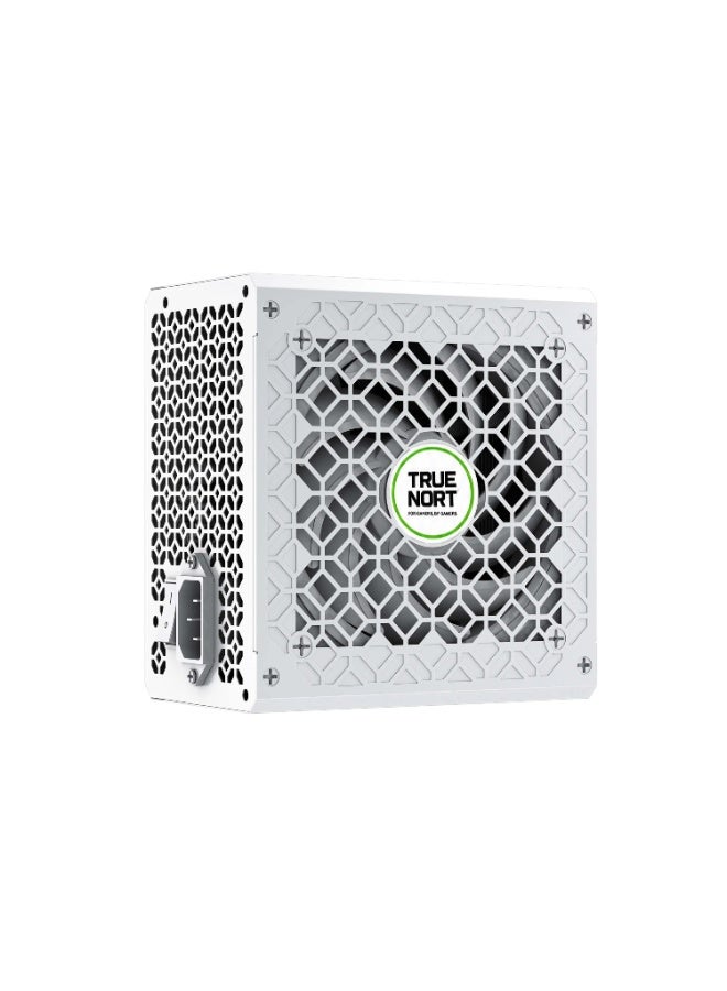 تروينورت زود طاقة TrueNort بقدرة 650 واط بشهادة 80 Plus Bronze بتصميم ATX ‏12V مع مكثفات يابانية، مزود طاقة موثوق وفعّال وهادئ الأداء لأجهزة الألعاب باللون الأبيض - Image 2