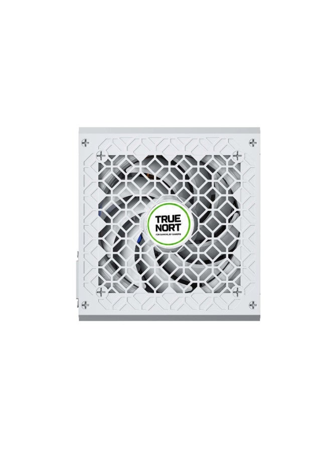 تروينورت زود طاقة TrueNort بقدرة 650 واط بشهادة 80 Plus Bronze بتصميم ATX ‏12V مع مكثفات يابانية، مزود طاقة موثوق وفعّال وهادئ الأداء لأجهزة الألعاب باللون الأبيض - Image 4