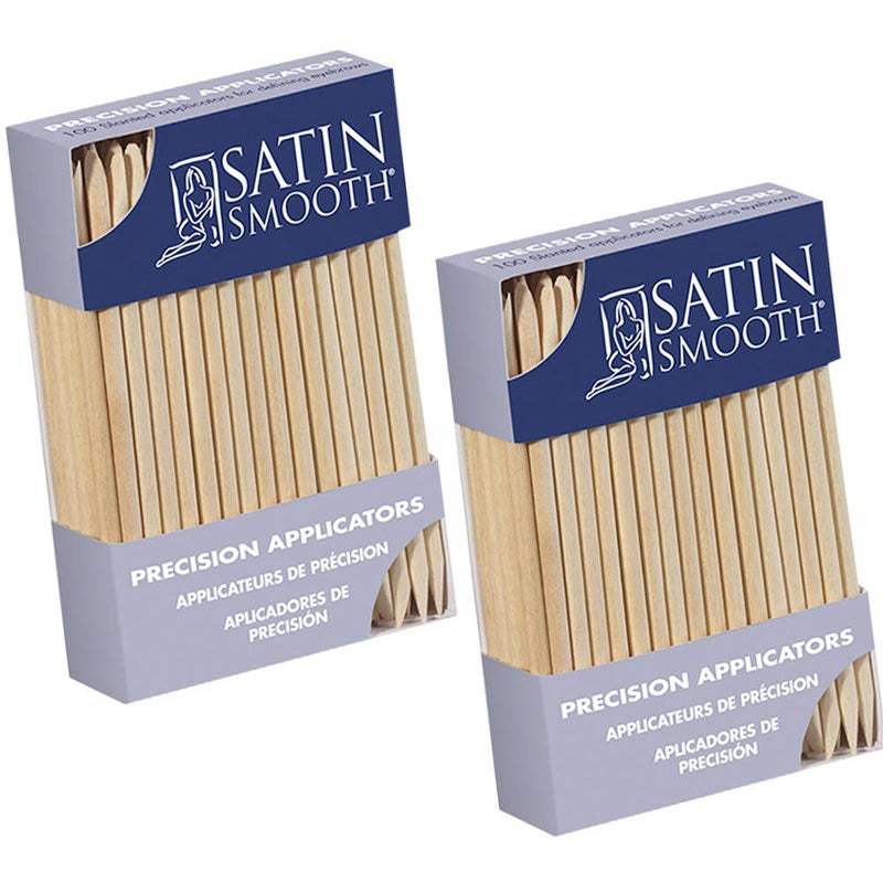 Satin Smooth Precision Applicators 100 ct x 2 packs - Image 1