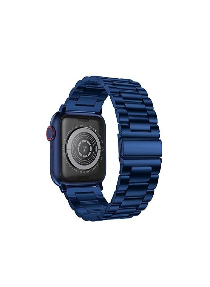 Compatible with Watch Strap 44mm 42mm 45mm 49mm, Stainless Steel Slim Replacement Metal Series 9 8 7 6 5 4 3 2 1/SE/Ultra/Ultra 2 Strap with - Image 1