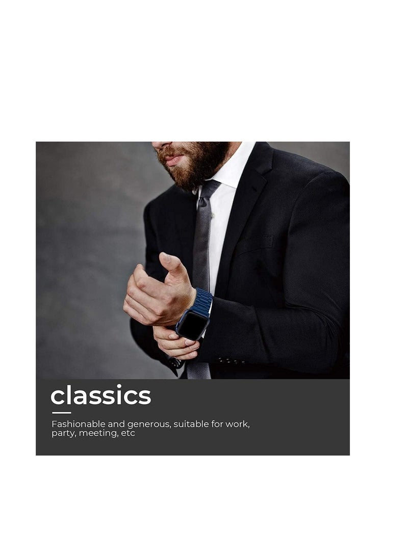 Compatible with Watch Strap 44mm 42mm 45mm 49mm, Stainless Steel Slim Replacement Metal Series 9 8 7 6 5 4 3 2 1/SE/Ultra/Ultra 2 Strap with - Image 2