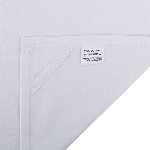 DG Collections Flour Sack Tea Towels13 Pack, 27 x 27 Ring Spun 100% Cotton Dish Cloths - for Cleaning and Drying - Highly Absorbent - White - Image 5