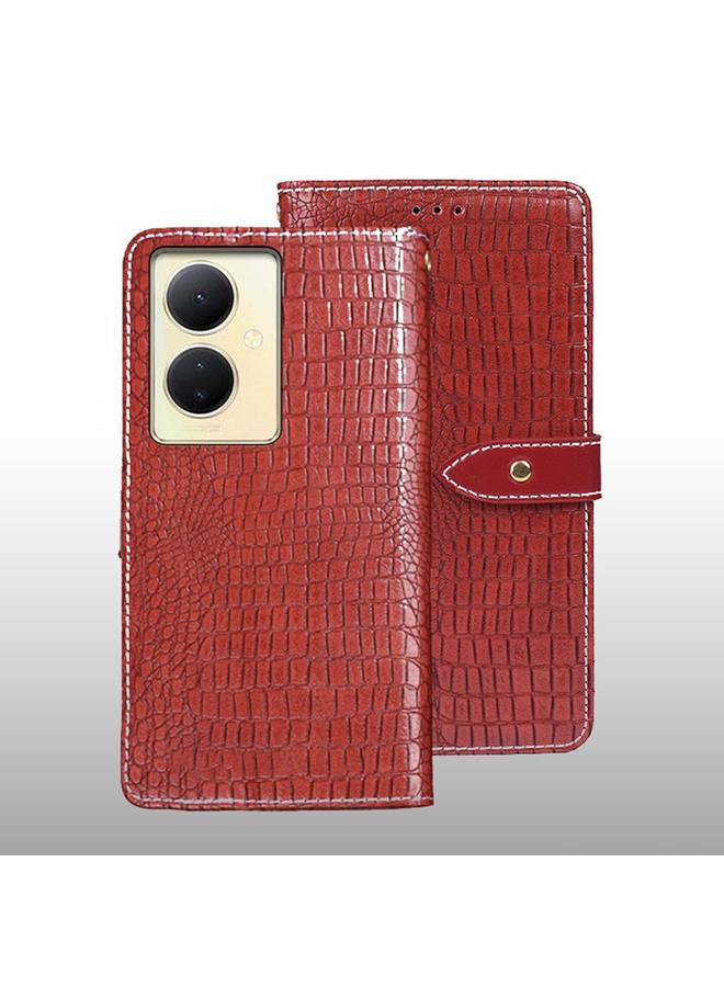Case For vivo V29 Lite 5G Crocodile Texture Leather Phone Case