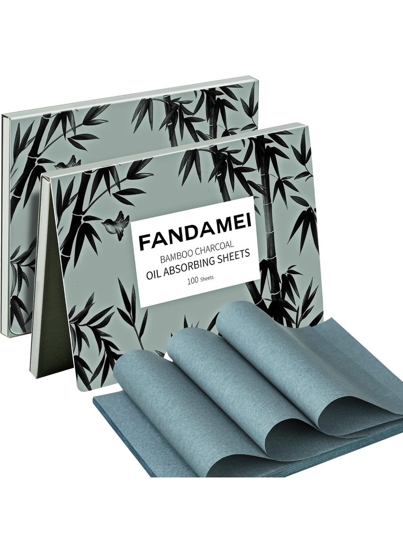 FANDAMEI FANDAMEI Oil Blotting Sheets For Face 200 Counts Oil Blotting Papers For Face Blotting Paper for Oily Skin Oil Control Film Oil Absorbing Sheets For Face Oil Absorbing Tissues 