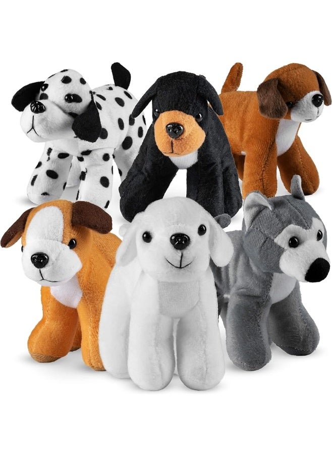Bedwina Plush Puppy Dogs - (Pack of 12) 6 Inches Tall Stuffed Animals Bulk Assorted Puppies and Cute Stuffed Plushed Dog Puppies Assortment, Stocking Stuffers - Image 5