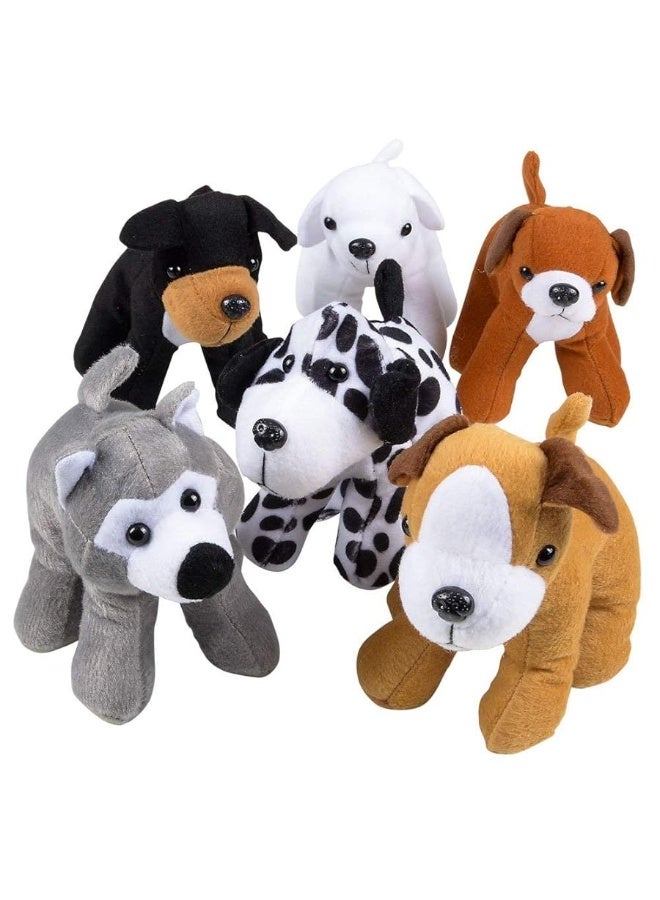 Bedwina Plush Puppy Dogs - (Pack of 12) 6 Inches Tall Stuffed Animals Bulk Assorted Puppies and Cute Stuffed Plushed Dog Puppies Assortment, Stocking Stuffers - Image 3